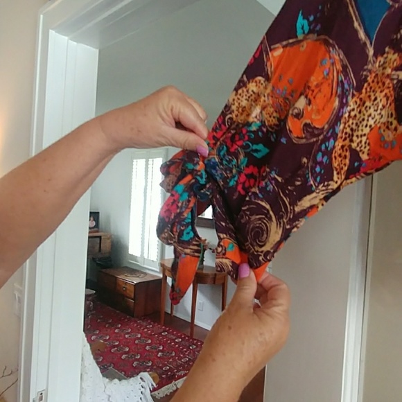 Print top by Free People w/camisole by Alfani - Picture 5 of 7